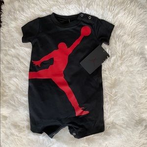 Brand New Infant 3-6M Black and Red Onesie